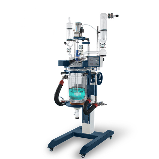 郑州长城科工贸防爆升降调速双层玻璃反应釜GRL-10EX