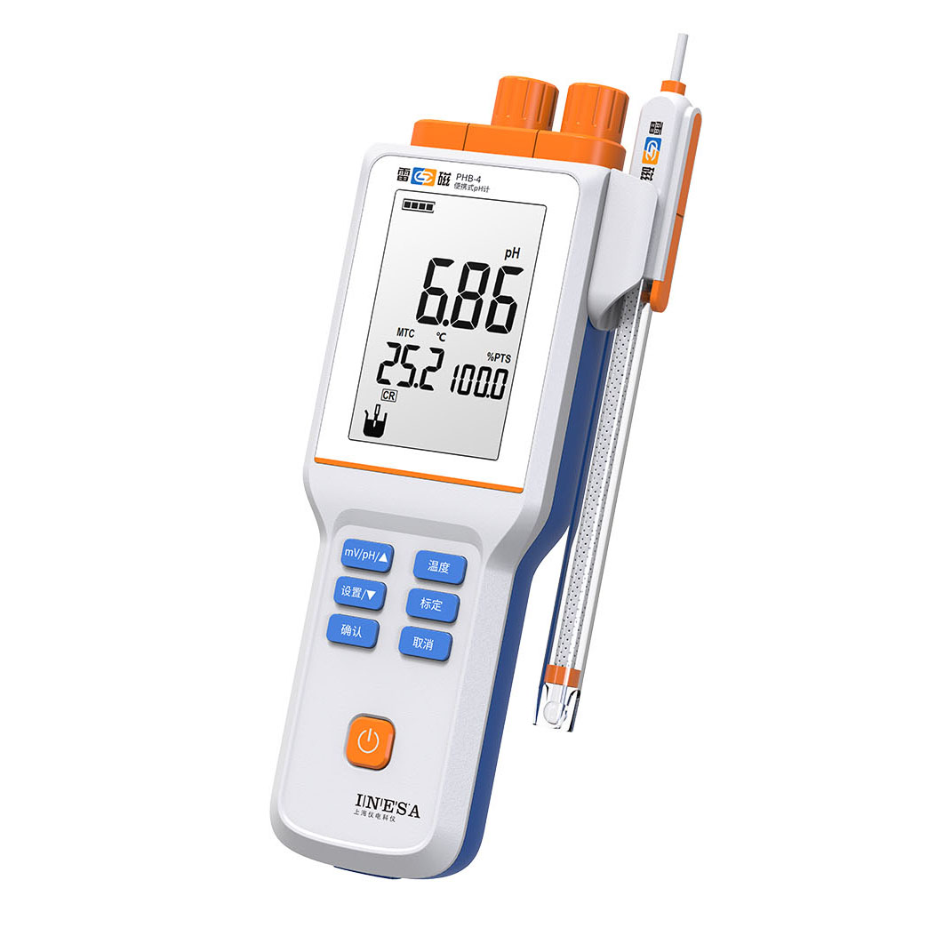 上海雷磁便携式pH计PHB-4