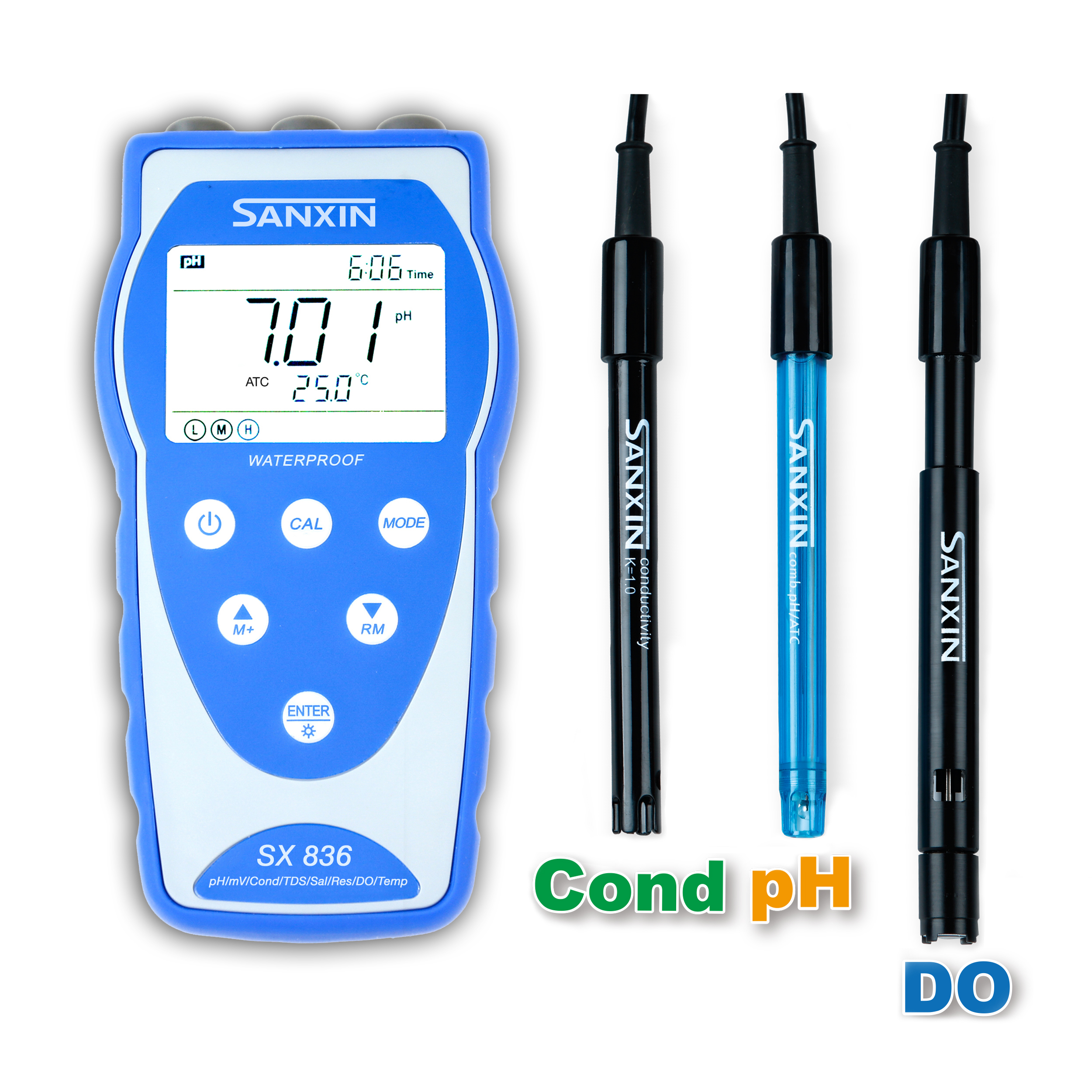上海三信SX836 pH/电导率/溶解氧仪