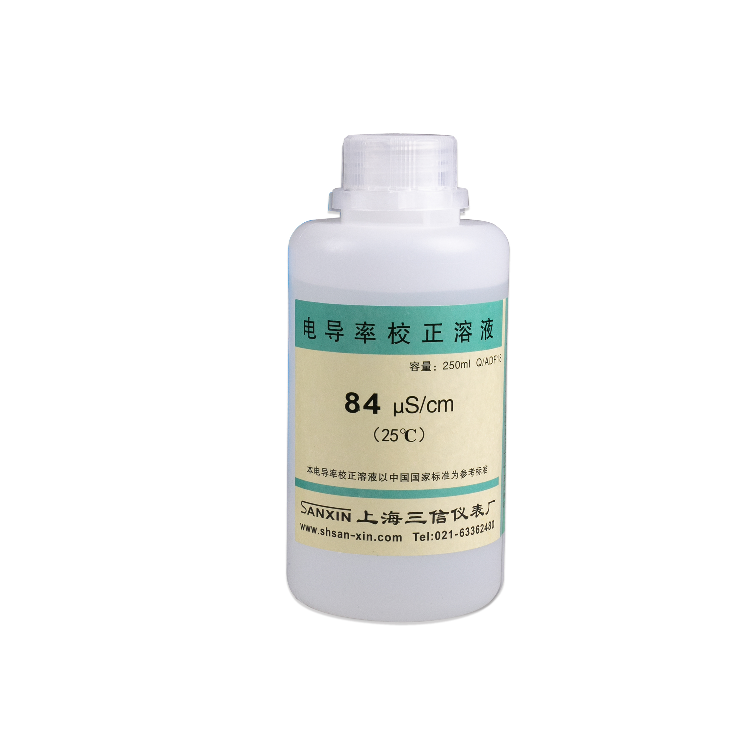上海三信84 μS/cm电导率校准溶液250ml