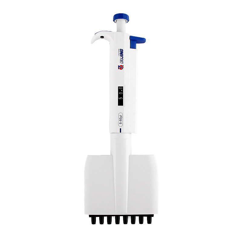 上海求精 8通道手动可调微量移液器 量程0.5~10uL